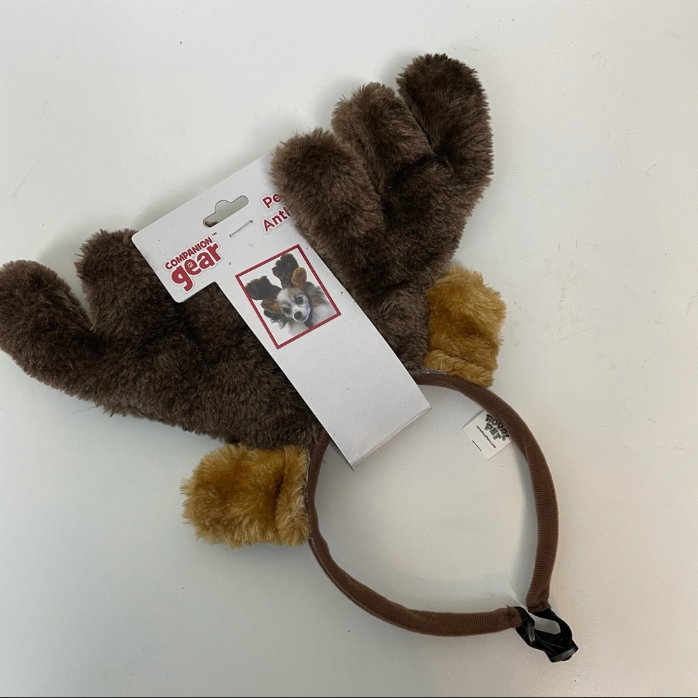 NWT Pet Reindeer Antler Headband